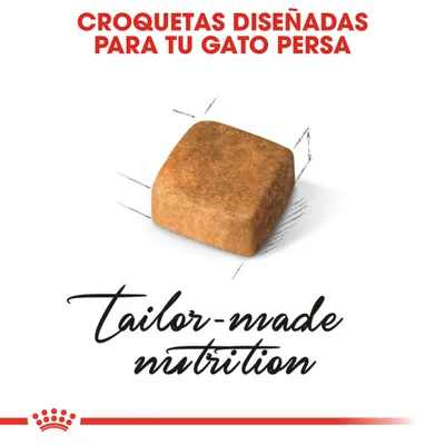Croquetas diseñadas para tu gato persa. tailor-made nutrition.