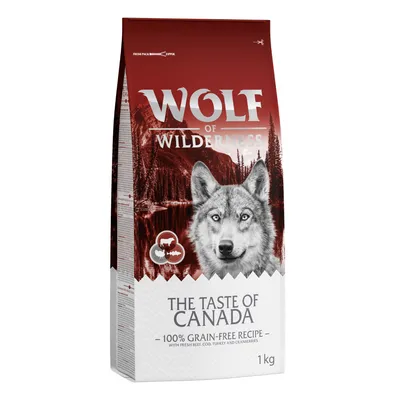 Wolf of Wilderness, The Taste of Canada, 100 % viljaton resepti tuoreella naudalla, turskalla, kalkkunalla ja karpaloilla, 1 kg.