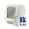 Savic Katzentoilette Nestor Giant Starterset: Toilette weiss / mocca + 2 Ersatzfilter + 6 Bag It Up
