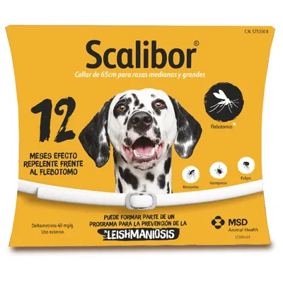 Collar Scalibor: antiparasitario para perros - 65 cm para perros medianos y grandes