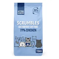 Scrumbles Kittens & Queens Chicken Dry Cat Food - 2.5kg