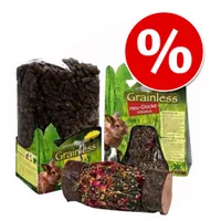 Set ahorro para conejos: comida + snacks - Set de 3 piezas