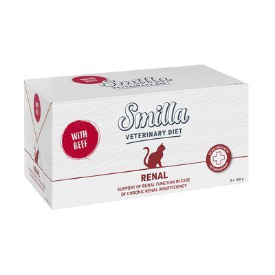 Smilla Veterinary Diet Renal bœuf pour chat lot % : 24 x 100 g