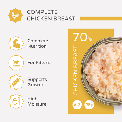 thrive Complete Saver Pack 24 x 75g - cat wet food - Kitten Chicken Breast