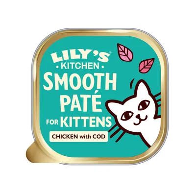 Lily's Kitchen Smooth Paté Chicken with Cod for Kittens - 19 x 85g