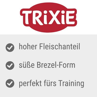 Trixie. Hoher Fleischanteil, süsse Brezel-Form, perfekt fürs Training.