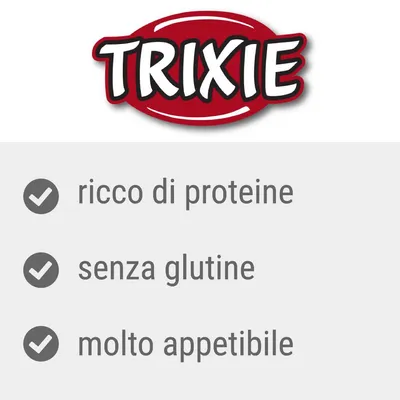 TRIXIE. ricco di proteine, senza glutine, molto appetibile.