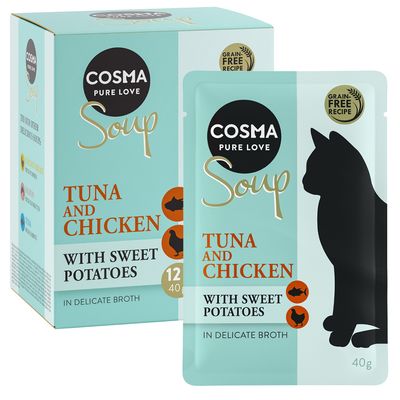 Cosma Soup 12 x 40 g tonnikala, kana & bataatti