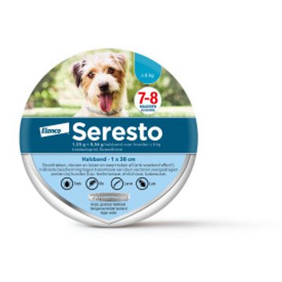 Seresto Vlooien- en tekenhalsband voor Kleine honden (< 8 kg)