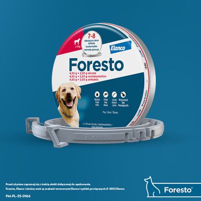 Foresto obroża przeciwko pchłom i kleszczom, 38 cm