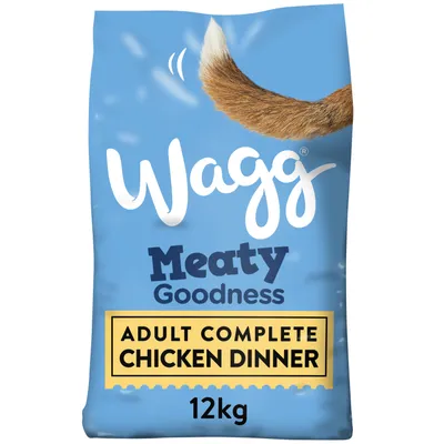 Wagg Meaty Goodness Adult Complete Chicken Dinner, 12kg bag.