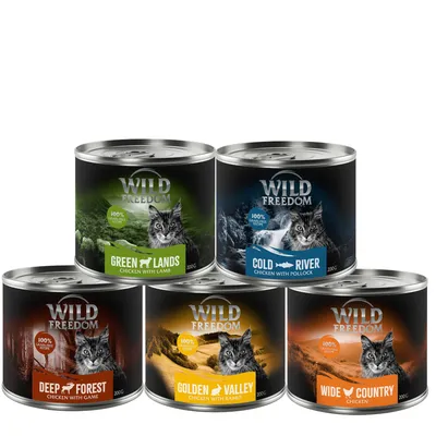 Wild Freedom: karma mokra, 12 x 200 g + Kalendarz adwentowy dla kota przysmaki liofilizowane gratis! - Adult, Wide Country – Czysty kurczak Wild Freedom: karma mokra, 12 x 200 g + Kalendarz adwentowy dla kota przysmaki liofilizowane gratis! - Adult, Wide Country – Czysty kurczak