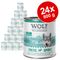 Lot Wolf of Wilderness - Single Protein pour chien 24 x 800 g Lot mixte : poulet, porc, poisson