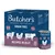 Grain free recipes in jelly, 18 cans with lamb and kidney, chicken and liver, beef and liver. With beneficial oils. Supporting British farmers. Meaty recipe.