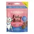 Fishy Bites salmon with dill treats, 75% salmon, grain free, natural ingredients, 70g pack. Label shows heart-shaped treats and highlights 'Best Friend Treats' and 'New'.