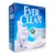Arena aglomerante para gatos Ever Clean Total Cover, 10L. Fórmula de bajo polvo. Texto visible: 'Super Premium Clumping Cat Litter', 'LASTS 20% LONGER*', iconos y sello Total Cover.