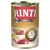 RINTI Sensible -koiranruokapurkki, tekstit: Für empfindliche Hunde, glutenfrei, 100% Lamm im Fleischanteil, nur 1 tierisches Protein, +Kartoffel. Kuvassa lihaa ja perunaa.