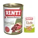 6x400g RINTI Kennerfleisch hrană umedă + 100g RINTI Filetto Pouch in Jelly - Ren