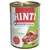 Rinti Kennerfleisch mit Wildschwein getreidefrei, lattina con carne e verdure visibili sull'etichetta. Testo in tedesco: Rinti seit 1983 Original.