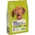 Sacchetto di crocchette Purina Tonus Dog Chow Adult 1+ con agnello, ingredienti naturali selezionati, senza coloranti, per cani adulti. Testo visibile: Naturium.