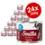 Smilla Beef Pot with Fish, 24 x 200g tins. Red label shows 'Contains Taurine', 'Grain-Free Recipe'. Large text: 24x 200g. Image of a cat on the tin.