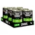 Crave 6-pack canned food, each tin labelled 'CRAVE Satisfy Their Nature', 100% natural lamb & beef, high protein, 6 x 400g = 2.4kg visible on tray and cans.