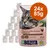 Bozita kattmat med kycklinglever, 24x85g. Spannmålsfritt recept, svenska naturliga ingredienser, lättsmält. Tillverkad i Sverige. Förpackning visar katt och produktinformation. Bozita kattmat med kycklinglever, 24x85g. Spannmålsfritt recept, svenska naturliga ingredienser, lättsmält. Tillverkad i Sverige. Förpackning visar katt och produktinformation.