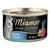 Miamor Feine Filets Thun & Shrimps in Jelly, 100% Filet. Katzenfutter-Dose mit weisser Katze und Abbildung von Thunfisch und Garnelen.