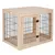 Cage Dog Palace pour chien - l 82 x P 59 x H 65,5 cm