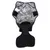 Open black pet garment showing inner silver reflective lining and Velcro fastenings, displayed flat to reveal interior material and attachment points.