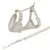 Adjustable mesh harness with quick-release buckles and matching lead, both shown in light beige. Includes metal clips for secure fastening.