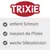 Trixie. Entfernt Schmutz, massiert die Pfoten, weiche Silikonbürsten.