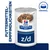 Hill's Prescription Diet z/d Nassfutter für Futtermittel-Empfindlichkeiten, Original-Rezeptur. Dose mit Abbildung des Futters und Logo.