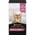 Purina Pro Plan Skin & Coat+ kattenvoer, met omega-3&6 en vitamine E, verpakking toont kat en merknaam.