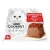 Emballage Purina Gourmet Revelations, mousseline au bœuf, 4x. Texte visible : MOUSSELINE AU BŒUF, Mousse met Rund. Photo d’un chat blanc et d’une mousse sur assiette.