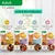 IAMS Delights Adult 1+ Land & Sea Collection in Gravy, 4 varianter: 3x Chicken & Turkey, 3x Lamb & Red Pepper, 3x Tuna & Peas, 3x Salmon & Cod. Pakker med kattebilleder og smagsvarianter synlige.