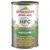 Conservă Almo Nature HFC Natural, text vizibil: pet food + more, HFC, cat food made with natural ingredients, tuna with whitebait, tonno con acciughine. Text în engleză și alte limbi.