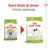 Royal Canin X-Small Adult 8+ muestra cambio de diseño de envase y texto 'Nuevo diseño de envase, fórmula optimizada'. Se ven dos bolsas con perro pequeño en el frente.