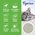 Tigerino Premium. Tekstit: natural clay of bentonite, ultra absorbent & efficient, extremely low-dust, immediate clumping, fast odour control, with the scent of freshly-cut grass.