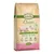 Опаковка Lukullus Classic Adult, 12 кг, свинско и агнешко с картофи и ябълка. Видим текст: Wholesome food for dogs, grain-free recipe, fruits and vegetables, refined with salmon oil.