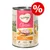 Feringa Classic Gevogelte met wortelen en paardenbloem, 400 g blik. Graanvrije receptuur, 70% geselecteerde dierlijke ingrediënten, met taurine.