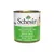 Schesir Huhn mit Erbsen in Jelly. Mehrsprachige Beschriftung: Pollo con Piselli, Chicken with Green Peas, Poulet avec Pois, Kip met Erwten, Pollo con Guisantes.