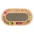 Trixie Tavoletta in cartone con cornice in legno, ovale - L 46 x P 25 x H 4 cm