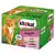 Kitekat Markt-Mix in Gelee, 24 x 100 g. Smaken: 6x met kip, 6x met lam, 6x met rund, 6x met tonijn. Tekst: 100% Vitalität, 100% ausgewogen. Verpakking toont oranje kat.