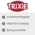Trixie. Zusammenklappbar, ideal fürs Camping, Bezug waschbar.