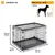 Hundebox Superior 105, Masse: 107 cm x 77 cm x 73,5 cm, geeignet für Hunde bis 40 kg und Schulterhöhe von 50 cm.