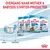 Overgang naar Royal Canin Mother & Babydog Starter-producten; verpakkingen voor Medium, Mini, Maxi, Giant zichtbaar. Tekst: geboorte, speenperiode.