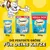 Dreamies Katzensnacks mit schmackhaftem Lachs-Geschmack in Grössen: 60g, 180g Mega Pack, 350g Mega Box. Text: Die perfekte Grösse für deine Katze.