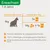Conseils d’alimentation pour chat adulte 1–6 ans, 4 kg : 3×85 g ou 34 g croquettes + 1×85 g. Texte en allemand sur la qualité et l’absence d’additifs artificiels.