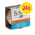 Schesir Nature for Cat, tonno in salsa naturale, confezione da 24x70g. Testo visibile: TUNA in NATURAL GRAVY, THON en SAUCE NATURELLE, THUNFISCH in NATÜRLICHER SAUCE.